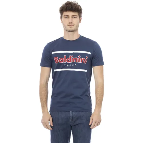 Kurzarm Rundhals T-Shirt , Herren, Größe: M - Baldinini - Modalova