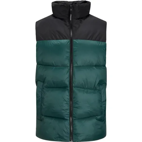 Jack Jones Weste Gefütterte Herrenweste Bodywarmer mit hohem Kragen und seitlichen Eingrifftaschen - jack & jones - Modalova