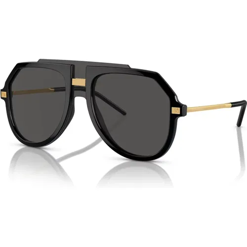 Grey Sunglasses DG 6195 , male, Sizes: 45 MM - Dolce & Gabbana - Modalova
