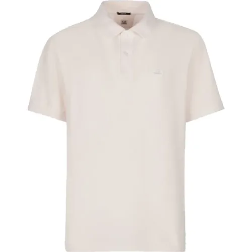 Klassisches Poloshirt mit kurzen Ärmeln , Herren, Größe: XL - C.P. Company - Modalova