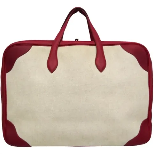 Pre-owned Canvas travel-bags , female, Sizes: ONE SIZE - Hermès Vintage - Modalova
