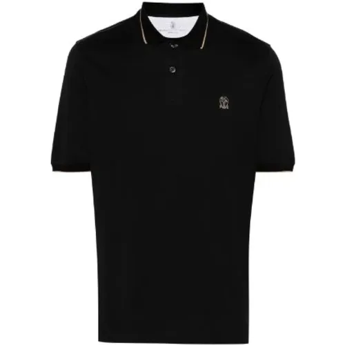 Polo-Shirt mit gesticktem Logo , Herren, Größe: 2XL - BRUNELLO CUCINELLI - Modalova