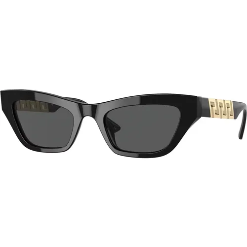 Grey Sunglasses , female, Sizes: 52 MM - Versace - Modalova