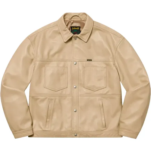 Limitierte Auflage Leder-Arbeitsjacke Tan - Supreme - Modalova