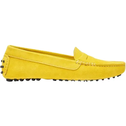 Gelbe Wildleder-Fahrerloafer - Scarosso - Modalova