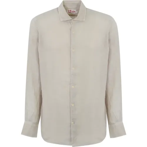 Linen Long Sleeve Button-Up Shirt , male, Sizes: XL, S, L, M - MC2 Saint Barth - Modalova