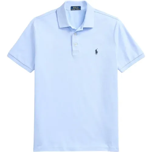 Slim Fit Stretch Mesh Polo Shirt , Herren, Größe: XL - Ralph Lauren - Modalova