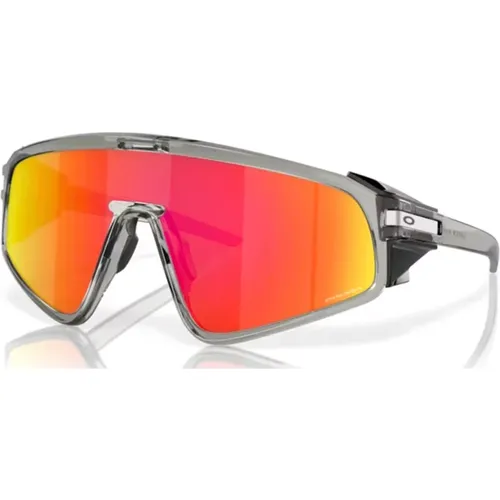 Latch Panel Sunglasses Grey/Prizm Ruby , unisex, Sizes: ONE SIZE - Oakley - Modalova