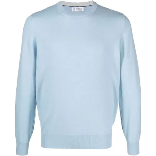 Clear Cashmere Sweater , male, Sizes: 2XL, M, XL - BRUNELLO CUCINELLI - Modalova