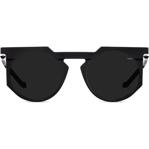 Nachhaltige runde Sonnenbrille Wl0026 Schwarz - Vava Eyewear - Modalova