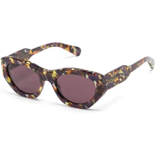 Purple Sunglasses with Original Case , female, Sizes: 53 MM - Chloé - Modalova