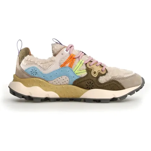 Beige Sneakers Yamano 3 , Damen, Größe: 36 EU - Flower Mountain - Modalova