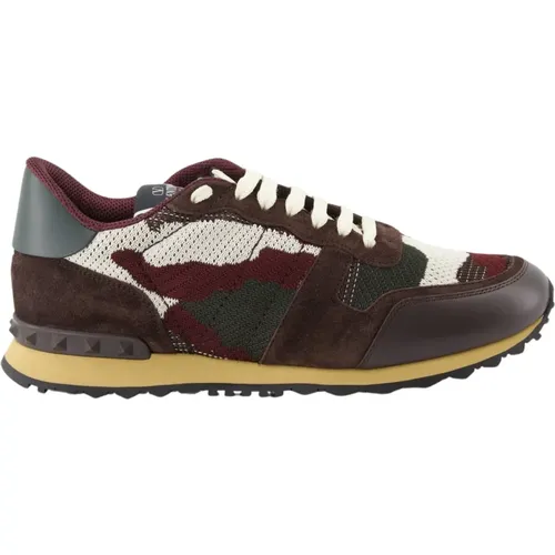 Camouflage Sneakers with Gum Sole , male, Sizes: 7 UK - Valentino Garavani - Modalova