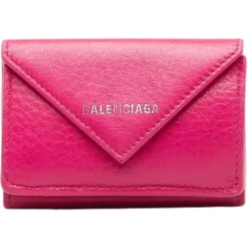 Pre-owned Leather wallets , female, Sizes: ONE SIZE - Balenciaga Vintage - Modalova