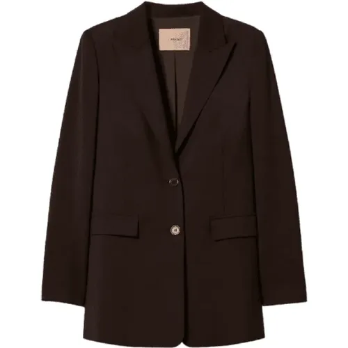 Kaffee Schokolade Blazer Jacke - Twinset - Modalova