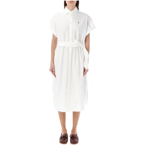Women's Clothing Dress Bianco Ss24 , female, Sizes: XS, S - Ralph Lauren - Modalova