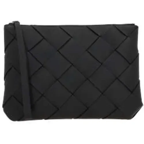 Woven Leather Clutch Bag , male, Sizes: ONE SIZE - Bottega Veneta - Modalova