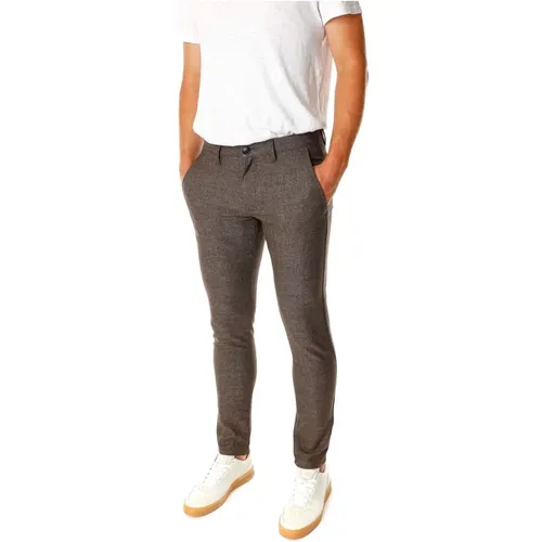 Paul Classic Check Chino Pants , Herren, Größe: W33 L32 - Gabba - Modalova