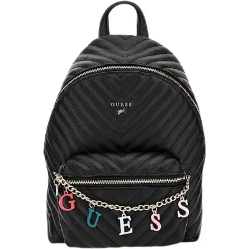 Synthetic Fabric Logo Chain Backpack , unisex, Sizes: ONE SIZE - Guess - Modalova