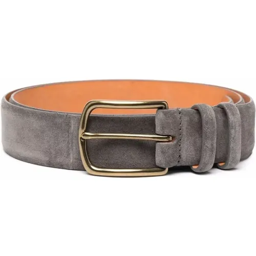 OC Strip 33' suede belt , male, Sizes: 105 CM, 100 CM, 95 CM - Officine Creative - Modalova