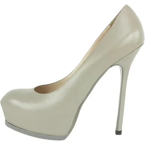 Pre-owned Leather heels , female, Sizes: 9 UK - Saint Laurent Vintage - Modalova