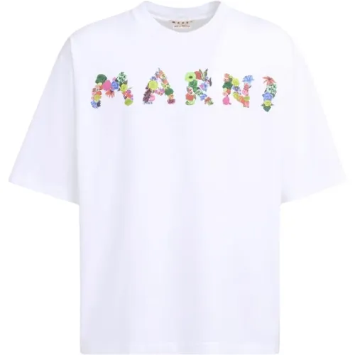 T-Shirts , male, Sizes: L - Marni - Modalova