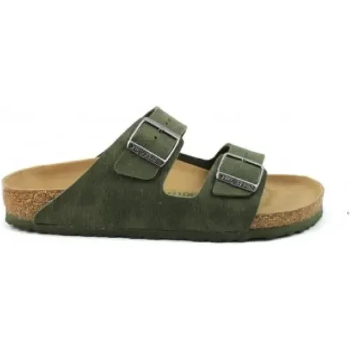 Grüne Birko-Flor® Sandalen , Herren, Größe: 39 EU - Birkenstock - Modalova