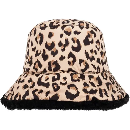 Bucket hat with animal print - Yves Salomon - Modalova
