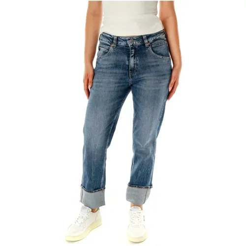 High Waist Straight Fit Jeans , Damen, Größe: W26 - Le Temps Des Cerises - Modalova