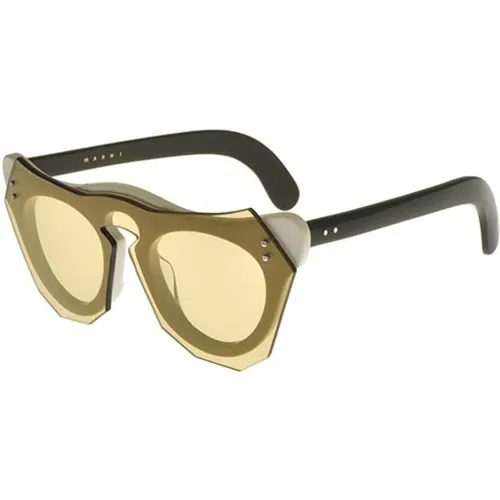 Light Brown Sonnenbrillen , Damen, Größe: 48 MM - Marni - Modalova