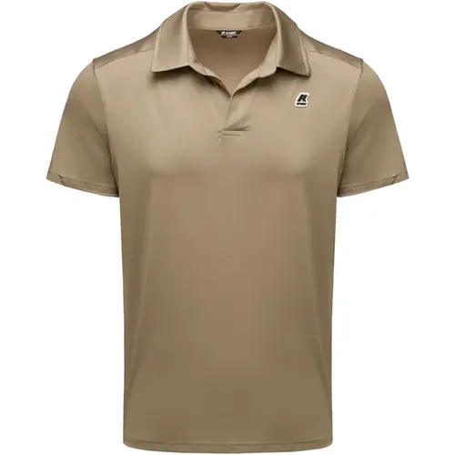 Slievot Taupe Polo Shirt , male, Sizes: M, L - K-way - Modalova