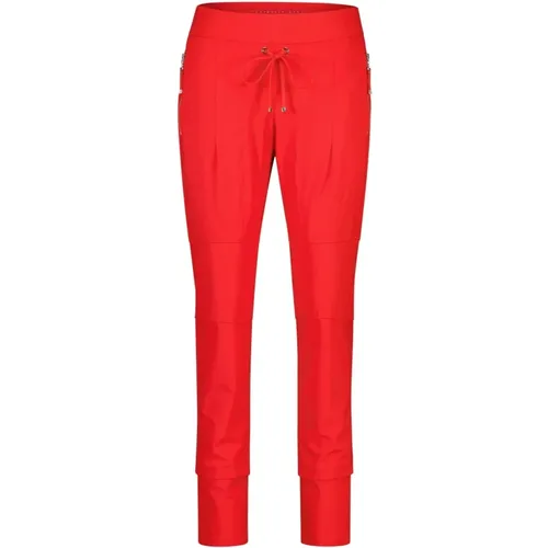 Slim-fit Trousers , female, Sizes: 3XL, 2XL - RAFFAELLO ROSSI - Modalova