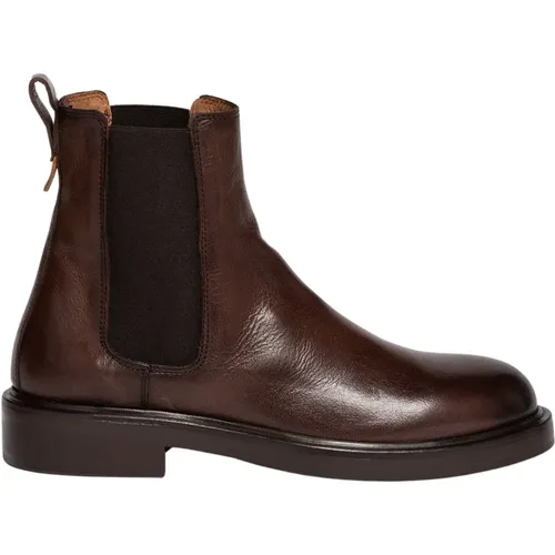 Chelsea Boot mit Dreifachsohle in Dunkelbraun , Damen, Größe: 40 EU - Elia Maurizi - Modalova