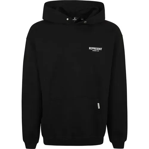 Eigentümerclub Hoodie in Schwarz , Herren, Größe: L - REPRESENT - Modalova