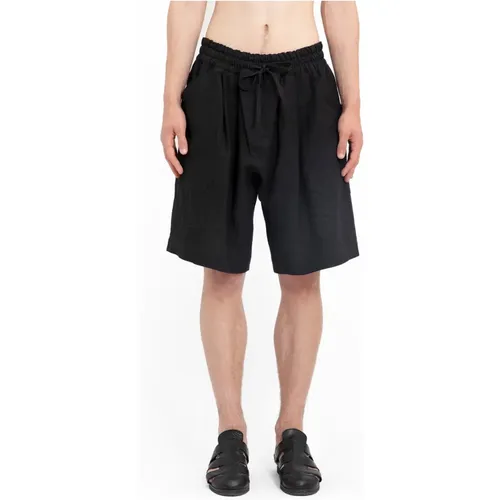 Schwarze Washi Shirting Loose Fit Shorts , Herren, Größe: L - Jan-Jan VAN Essche - Modalova
