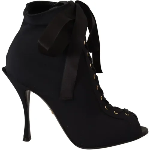 Heeled Boots , Damen, Größe: 38 1/2 EU - Dolce & Gabbana - Modalova