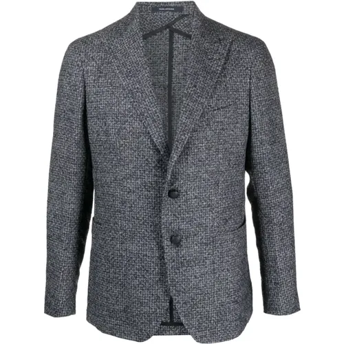 Peak-Lapels Blazer , male, Sizes: 2XL - Tagliatore - Modalova