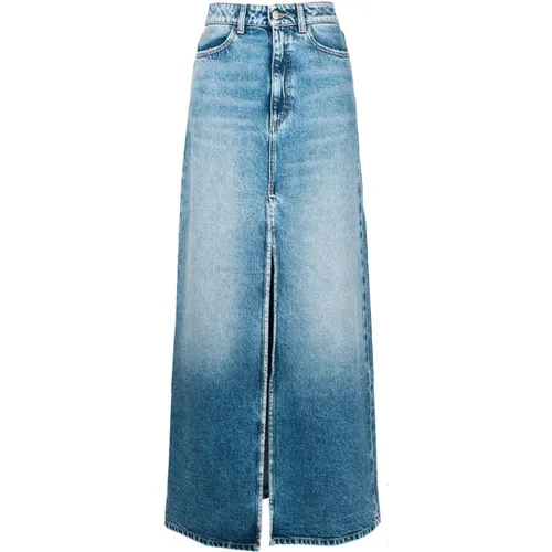 Blaue Jeansrock , Damen, Größe: W27 - Icon Denim - Modalova