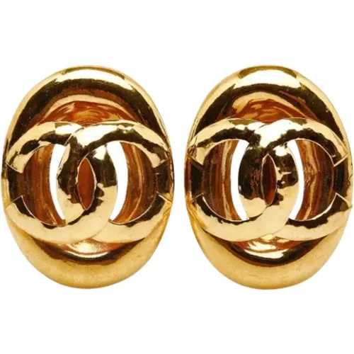 Pre-owned Metal earrings , female, Sizes: ONE SIZE - Chanel Vintage - Modalova