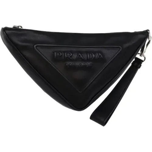 Pre-owned Leather clutches , female, Sizes: ONE SIZE - Prada Vintage - Modalova