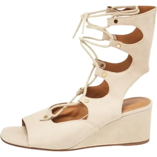 Pre-owned Wildleder sandals , Damen, Größe: 40 EU - Chloé Pre-owned - Modalova