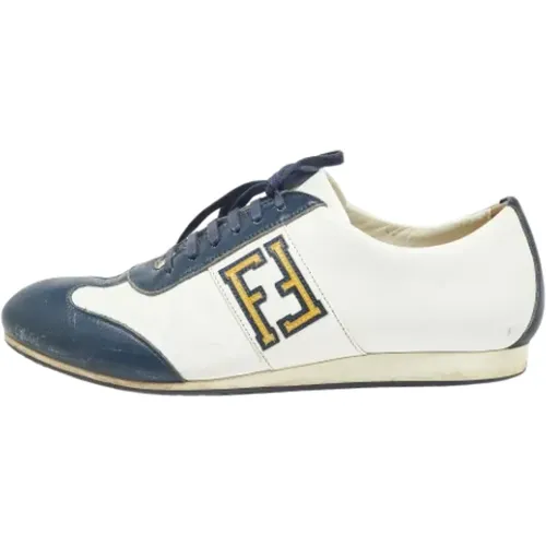 Pre-owned Leather sneakers , male, Sizes: 10 UK - Fendi Vintage - Modalova