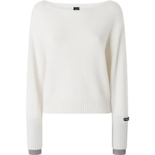 Weiße Damen Pullover , Damen, Größe: L - pinko - Modalova