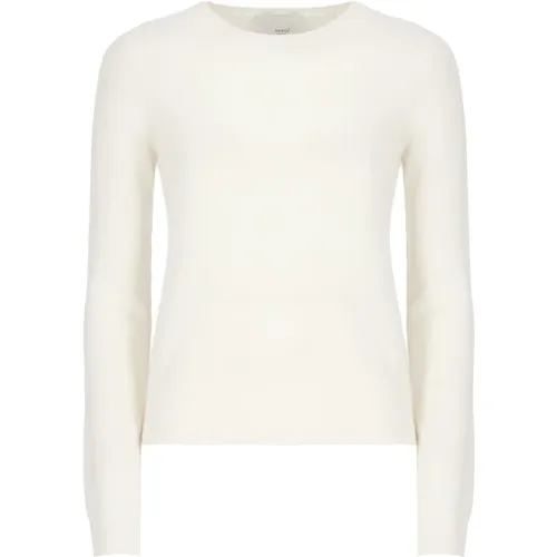 Cashmere Sweater Ivory Round Neck , female, Sizes: M - Vanisé - Modalova