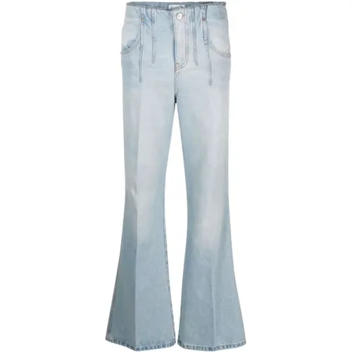 Distressed Flared Jeans in Light , female, Sizes: W27 - Victoria Beckham - Modalova