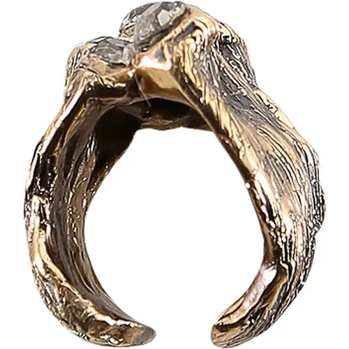 Verstellbarer Goldener Metallring - Axum - Modalova