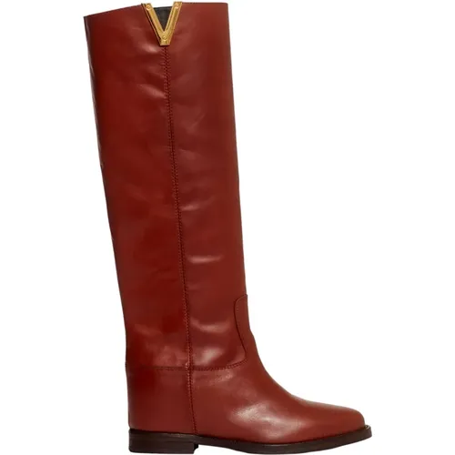 High Boots , female, Sizes: 2 UK - Via Roma 15 - Modalova