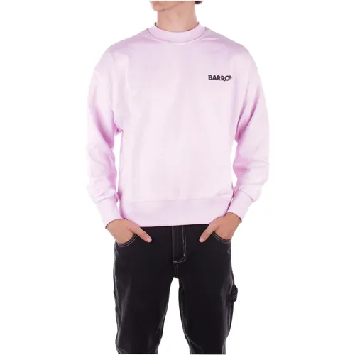 Rosa Logo Pullover , Herren, Größe: M - BARROW - Modalova