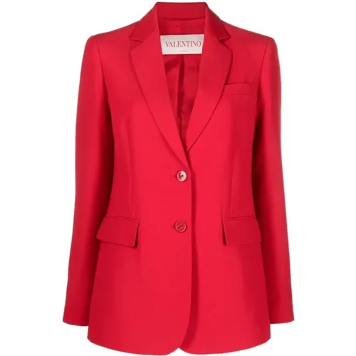 Tailored single-breasted blazer , female, Sizes: S - Valentino - Modalova