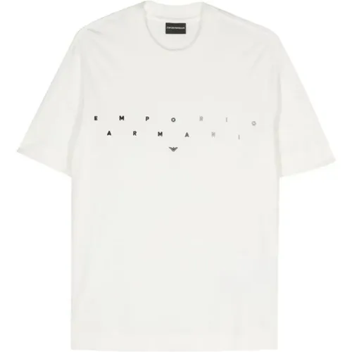 Puffy Vanilla Tee für Männer , Herren, Größe: L - Emporio Armani - Modalova